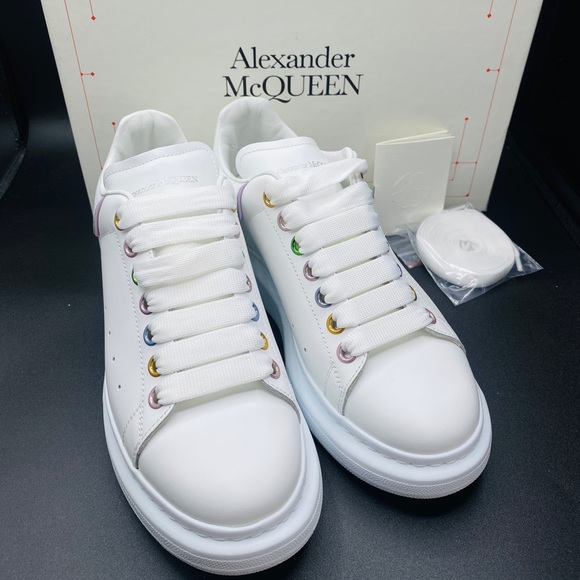 Alexander McQueen Shoes - Alexander McQueen Women’s Oversized Leather Sneakers Size 9.5 NWB AUTHENTIC